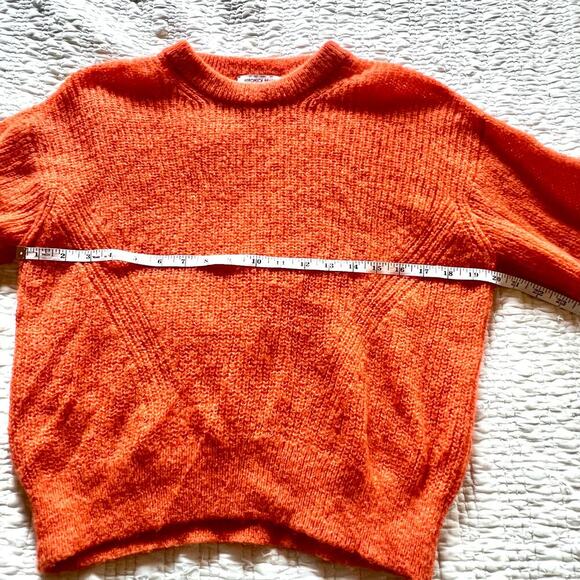 Veronica beard melinda crew neck sweater deep orange size S - Picture 8 of 11